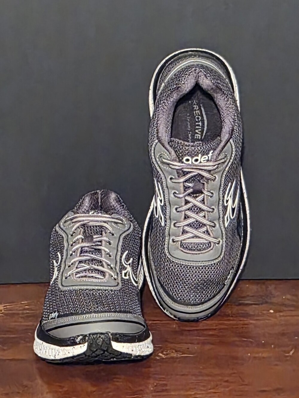 New Gravity Defyer Gdefy Energiya Athletic Walking Sneakers, M9, Gry/Blk/Wht